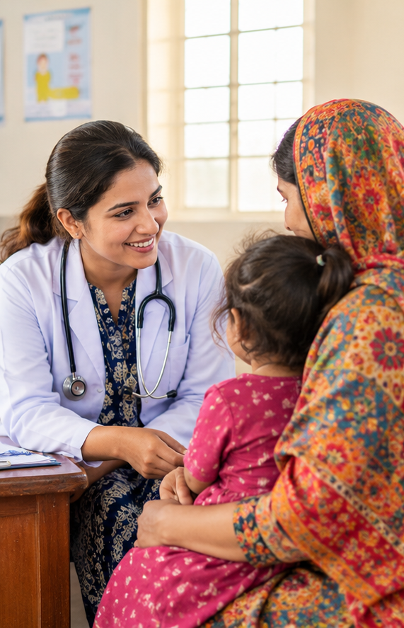 Compassionate Care Across Three Clinic Scenes